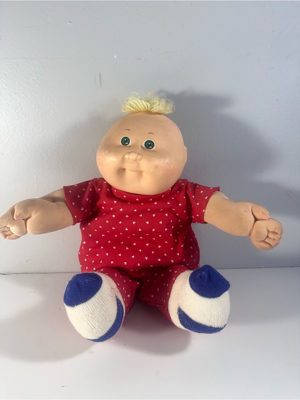 1988 Cabbage Patch Kids Doll Red Heart Outfit Xavier Roberts Signature Vintage